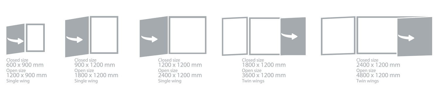 spacesaver whiteboard sizes