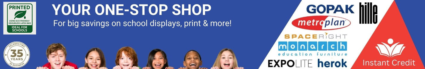 School displays with instant credit