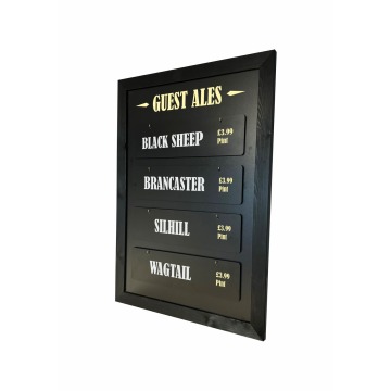 A1 Pub Chalk Slat Board