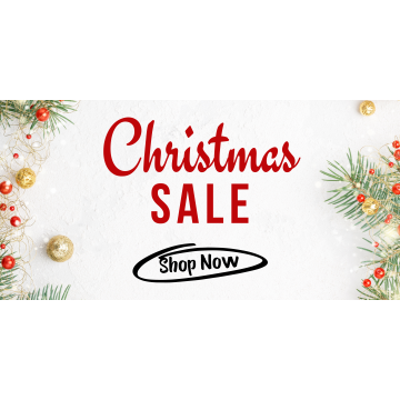 Christmas sale shop now banner