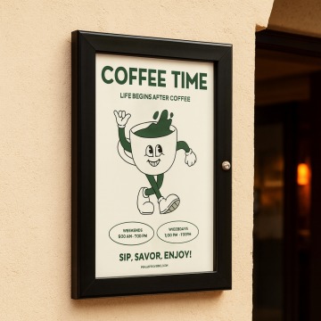 External Wall Mounted Poster Case