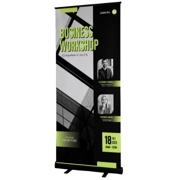 Budget Black Roller Banner