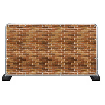 Printed Brick Effect Heras Banner Cover