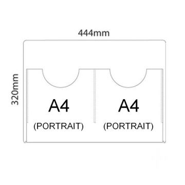 6x A4 Leaflet Holder Kit