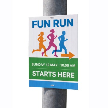 correx printed lampost signs