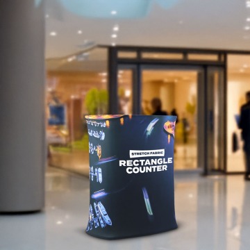 Rectangular Fabric Exhibition Counter