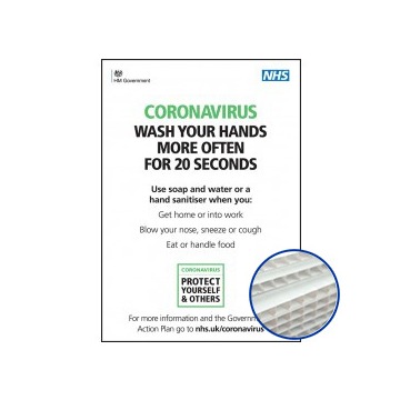 Printed Correx Signs - Pack of 10 - Coronavirus Design 1