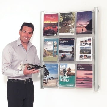 Clearance - 9xA4 Wall Mounted Leaflet Dispenser