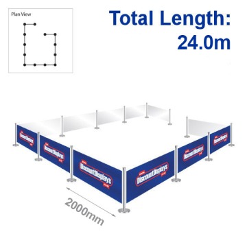 Primo Barrier Kit - 12 Banners / 13 Posts