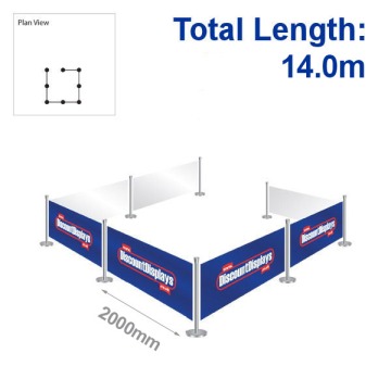 Primo Barrier Kit - 7 Banners / 8 Posts