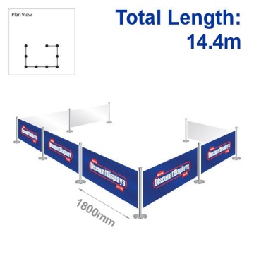 Duo Barrier Kit - 8 Banners / 9 Posts