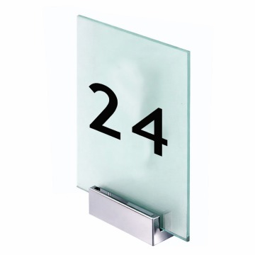 Acrylic Door Sign with Clamp Mount