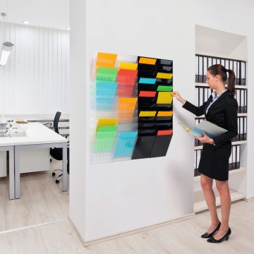 A4 Portrait Multi Pocket Wall Leaflet Holder