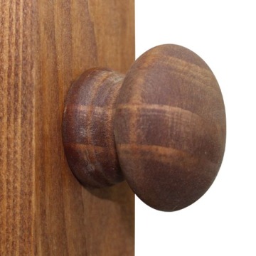 Panel supports in County Oak finish