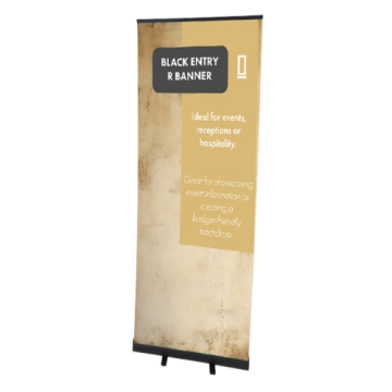 Budget Black Roller Banner | 800mm Wide