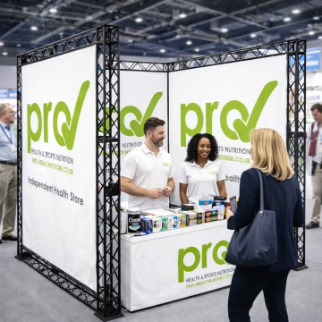 popular exhibition stand made from folding lightweight Truss
