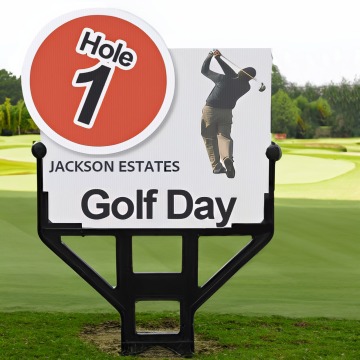 Sign Display Stand Holder for use on soft ground at outdoor events