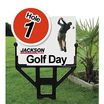 Sign Display Stand Holder for use on sodft ground at outdoor events