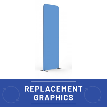 Modulate™ Replacement Stretch Tension Fabric Graphic - Straight 800mm Wide 2400mm High