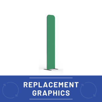 Modulate™ Replacement Stretch Tension Fabric Graphic - Straight 400mm Wide 2000mm High