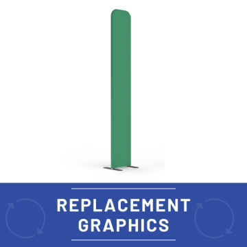 Modulate™ Replacement Stretch Tension Fabric Graphic - Straight 400mm Wide 2000mm High