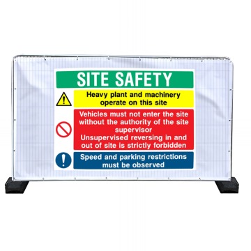 Heras Site Safety Banners