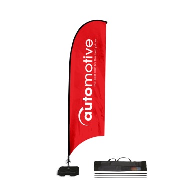 Large Budget Feather Flag - Single Sided Print
