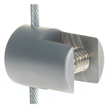 Large cable displays Clamp - holds panels up to 8mm thick