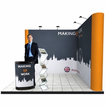 3x3m Exhibition Stand Kit - Linked Pop Ups