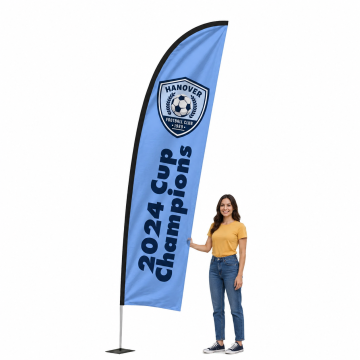 Medium 3.6m Aluminium Feather Flag