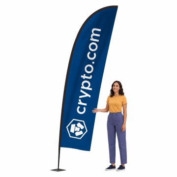 Economy Fibreglass Feather Flags 3.2m