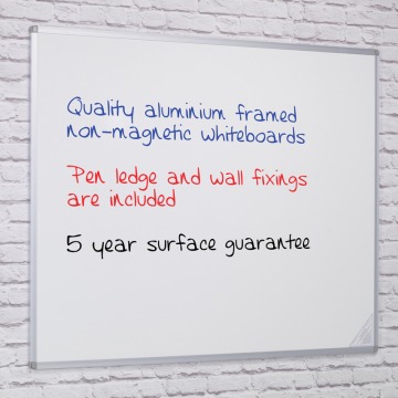 Budget Dry Wipe Board - Anodised Aluminium Frame