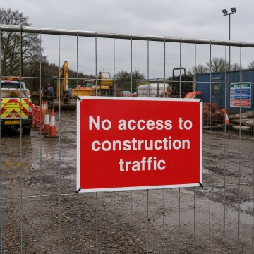 No Access to Construction Traffic Safety Signs - Pack of 6 | Correx | Foamex | Dibond | Vinyl