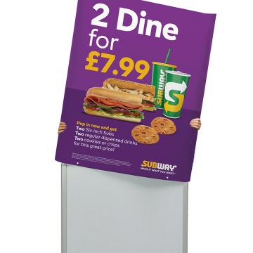 Slide Over PVC Pillow Case Pavement Sign Covers
