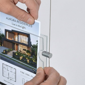 A3 Cable Display Poster Holder 