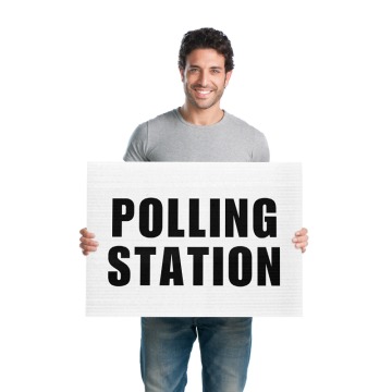 Polling Station Correx Sign