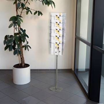 Rotating Wire Leaflet Floor Display - 15x A4