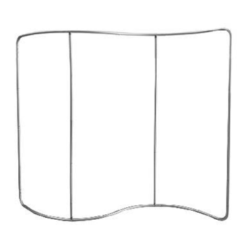 S-Shape Branded Backwall - 3m or 6m wide