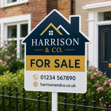 Cut to shape Estate Agents Boards