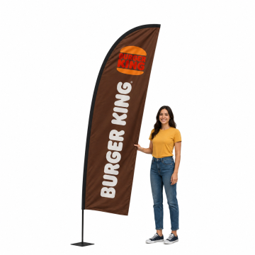 Small 2.25m Tall Event Flag