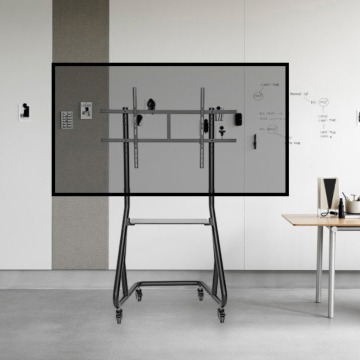 Floor Trolley with Shelf (55"-105")