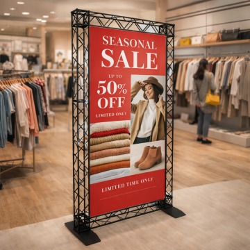 Truss stand ideal for retail promotions