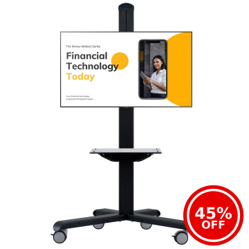 stable wheeled TV stand for schools and offices