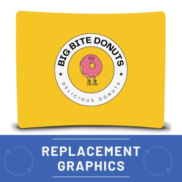 Curved Fabric Backwall Replacement Graphics