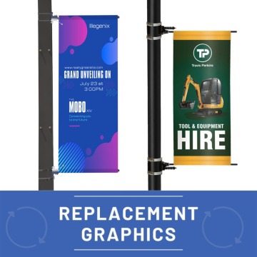 Replacement Post Mounted Banner Graphics