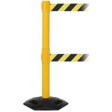 Twin Belt Outdoor Queue Barrier