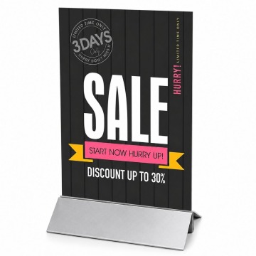 Rigid freestanding panel holder