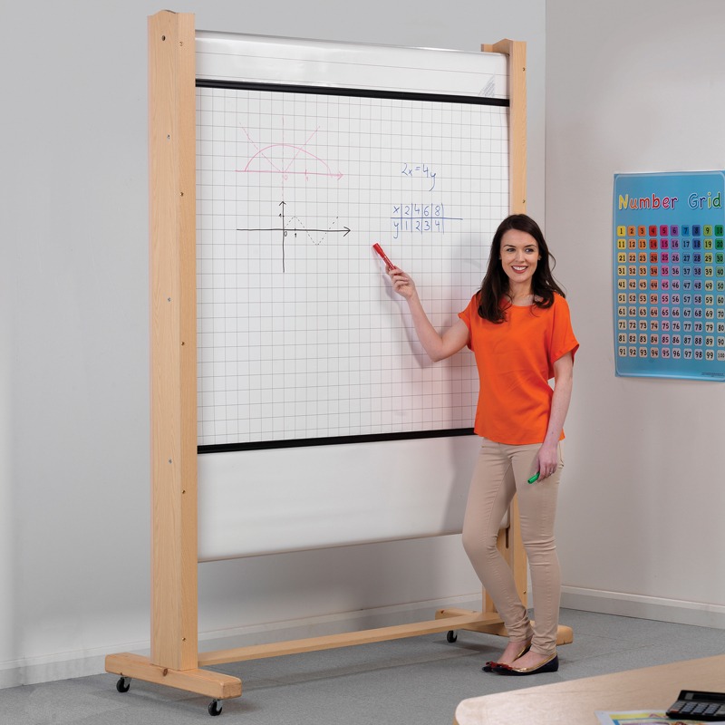 Schools Mobile Roller Whiteboard