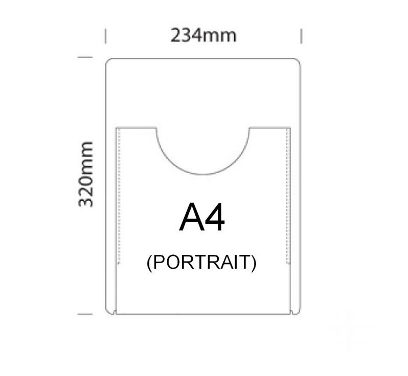 3x A4 Leaflet Holder Kit