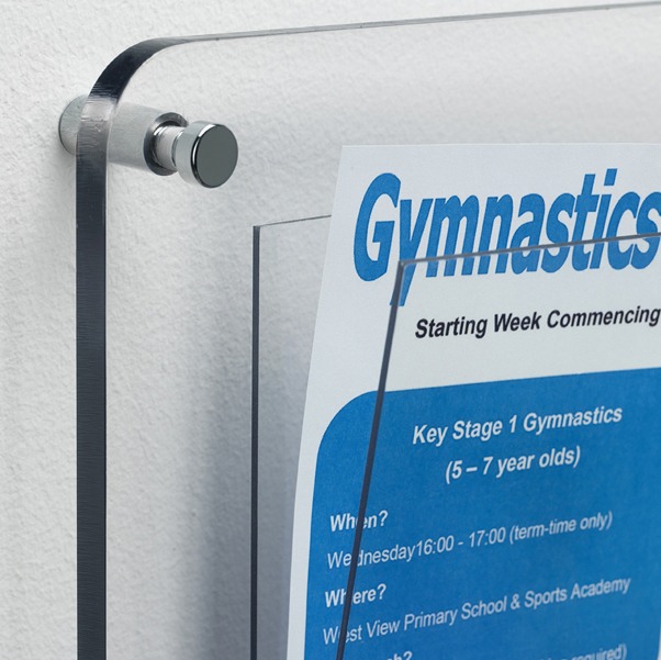 Clear Acrylic Information Board